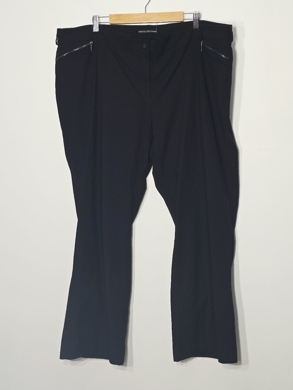 Michel Studio Women's Black Zipper Pockets Dress Pants Plus Size Can/US 26